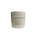 Product Image 1 for Casserole White Terracotta Planter Dia 10.6" from BIDKHome