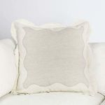 Product Image 2 for Tollo Applique Design Linen Blend Fabric Ivory Throw Pillow from Classic Home