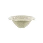 Bosque Stoneware Cereal Bowl in speckled light beige with a wide rounded rim and smooth finish