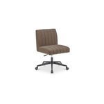Sally Office Chair angled view showing padded seat and channeling on backrest and seat