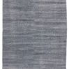 Rectangular solid gray-blue indoor/outdoor rug with a subtle distressed texture and muted color variation