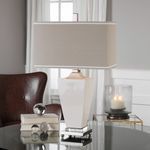 Product Image 1 for Uttermost Rochelle White Glaze Table Lamp from Uttermost