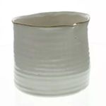 Large Ceramic White Vase image 1