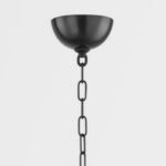 Top ceiling mount and upper chain links of pendant in Old Bronze finish