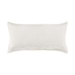 Ivory rectangular sham made from soft cotton linen blend with crisp mitered corners