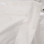 Side view of Euro sham highlighting hemstitch seams and smooth texture
