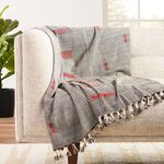 Hebron Hand-Loomed Tribal Black/ Red Throw image 3