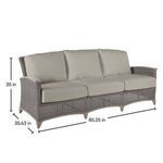 Product Image 2 for Astoria Resin Wicker Outdoor Sofa from Summer Classics