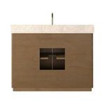 Product Image 6 for Brookhurst Satin Oak Veneer Single Wide Vanity from Four Hands