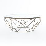 Product Image 2 for Geometric Coffee Table Antique Brass from Four Hands