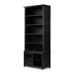 Product Image 21 for Admont Worn Black Veneer Traditional Bookcase from Four Hands