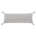 Product Image 1 for Bianca 14" x 40" Cotton Decorative Body Pillow with Insert - Light Grey from Pom Pom at Home