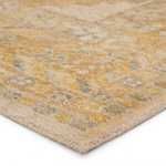 Product Image 3 for Enfield Hand Knotted Medallion Gold/ Gray Area Rug from Jaipur 