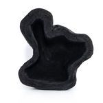 Top view highlighting irregular, fluid live edge rim shape