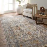 Product Image 3 for Madison Floral Blue/ Beige Rug from Jaipur 