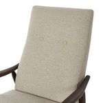 Close-up detail of two button tufts on the high back of the Jarvis Recliner