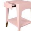 Product Image 3 for Patti Tapered Leg One Drawer Side Table With Antique Brass Foot Caps from Worlds Away