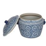 Product Image 5 for Blue & White Lidded Rice Jar Floral Motif from Legend of Asia