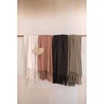 Product Image 3 for Woven Cotton Throw With Crochet & Fringe from Creative Co-Op