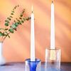 Product Image 3 for Glass Clear & Blue Candle Holder from BIDKHome