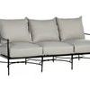Roma Sofa shown with light gray cushions instead of white, front facing