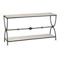 Product Image 1 for Agora White Travertine Console Table from Currey & Company