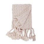 Product Image 1 for Capistrano Cable-Knit Throw Blanket - Blush from Pom Pom at Home