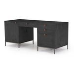 Product Image 8 for Trey Black Wash Poplar Executive Desk from Four Hands