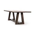Close-up of subtle oak grain on the polished surface of Silverton Dining Table