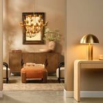 Product Image 5 for Tarte Terracotta Velvet and Brown Sugar Oak Ottoman from Jamie Young