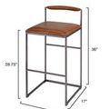 Product Image 2 for Bradbury Leather Bar Stool from Jamie Young