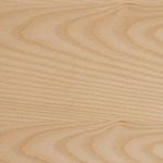 Detailed macro shot of light ash wood grain texture on veneer surface
