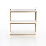 Product Image 10 for Felix Ivory Marble Brass Nightstand from Four Hands