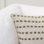 Product Image 4 for Katia Olive Green Linen Blend Fabric Throw Pillow from Classic Home