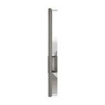 Profile view of unlit Bernard Wall Sconce displaying integrated backplate and slim elongated form