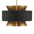 Product Image 8 for Oxenwood Black and Brass Wrought Iron Chandelier from Currey & Company