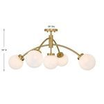 Product Image 7 for Redfield 5-Light Semi-Flush from Savoy House 