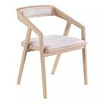Product Image 2 for Padma Oak Arm Chair Light Grey from Moe's