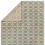 Product Image 3 for Boden Hand Knotted Geometric Blue/Cream Rug from Jaipur 