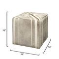 Product Image 2 for Nantucket Gray Hide Ottoman from Jamie Young