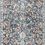 Long runner version of the Cassandra Blue Rust Rug with same vintage floral pattern