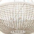 Lower front angled view highlighting wrapped twine detail on chandelier rings and hanging straps