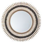 Product Image 1 for Grove Braided Mirror in Grey & Natural Bamboo from Jamie Young
