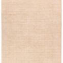 Solid cream and beige handwoven rug with subtle luster and cut and loop pile texture