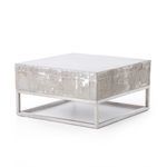 Concrete And Chrome Coffee Table image 1