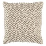 Product Image 3 for Madur Textured Ivory/ Light Taupe Throw Pillow 22 inch from Jaipur 