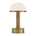 Unlit Promenade brass lamp with high polish finish displayed on plain white background