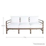 Product Image 31 for Malibu High Back Oak/Burlap Sofa from Summer Classics