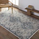 Product Image 2 for Yucca Medallion Cream/ Blue Area Rug from Jaipur 