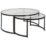 Product Image 2 for Rhea Black Nesting Coffee Tables Set of 2 from Uttermost